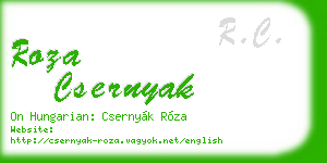 roza csernyak business card