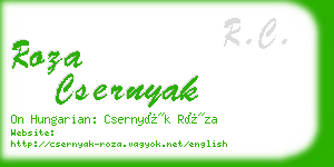 roza csernyak business card